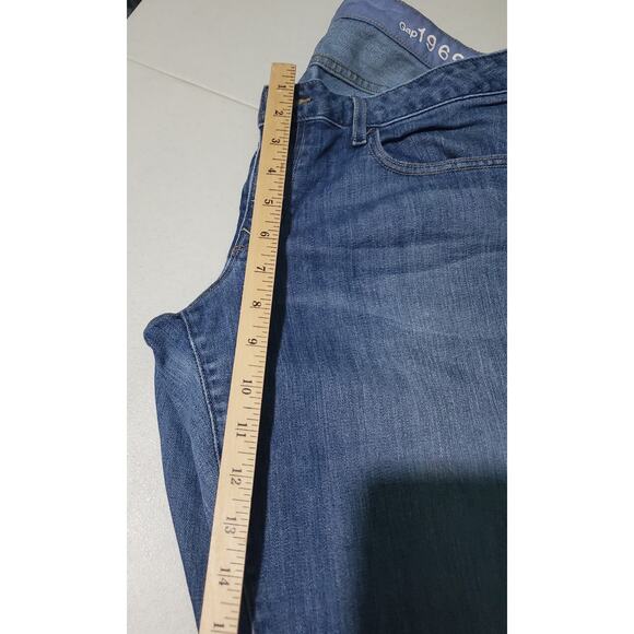 GAP 1969 Womens bootcut Mid Rise Blue Jeans Size 14 Cabincore Western Cowgirl - Picture 3 of 6